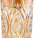 Glass Liquid Soap Dispenser, Refillable Liquid Dispenser with Gold Pump, Hand Soap Dispenser for Bathroom Kitchen, Modern Home Bathroom Decor Liquid Type/Gold A9-4
