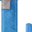 Sleeping Bags for Adults KidsLightweight Waterproof Compact Sleeping Bag with Stuff Sack for Warm Camping Cold Hiking Traveling Outdoor Activities (Large, blue)