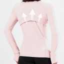 Waitfairy Zip Up Jackets for Women Yoga Gym Running Workout (Pink, M)