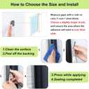 ZOMPAGO Strong Adhesive Brush Weather Stripping 2 Rolls 0.9in (Tx 0.4in (W) x 33FT, Door Seal for Sliding Windows & Doors,Soundproof Noise Blocker,Draft Stopper for Garage Door Frame & Exterior Doors