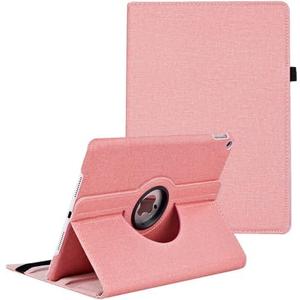 New Case for iPad 9.7 inch 2018 2017/ iPad Air 2 Case - 360 Degree Rotating Stand Protective Cover Smart Case with Auto Sleep/Wake for Apple iPad 5th/6th Generation (Denim Pink)