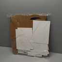 Restaurantware Bio Tek 10 x 7 x 8 Inch Gable Boxes For Party Favors, 25 Attractive Gift Boxes - With Built-In Handle, Greaseproof, Kraft Paper Gable Boxes, For Birthday Parties And Weddings