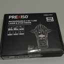 PREXISO 2-in-1 Stud Finder with Laser Level, Rechargeable Multi Surface Cross Line Laser & Wall Stud Scanners Tool for Hanging Frames & Picture, Wood Ac Wire Metal Studs Joist Pipe Detection