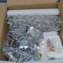 CM MZY Chrome Firework Flush Mount Ceiling Light Fixture, Modern Crystal Sputnik Firework Ceiling Lights, 6-Light Close to Ceiling Lighting Fixtures for Bedroom Kitchen Hallway Entryway