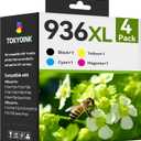 936XL 936 Ink Cartridges Replacement for HP 936 Ink Cartridges for HP 936e Ink 936XL Black and 936 Color Combo Pack for HP OfficeJet Pro 9120e 9730e 9130 9135e 9122e 9128e 9110b 9120b Printer