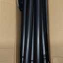 Tension Curtain Rod, Extra Long Outdoor Curtain Rod 43-120 Inch Adjustable, 1.1 Inch Diameter Thick Heavy Duty Black Shower Curtain Rod, Stainless Steel Shower Rod for Bathroom No Drilling, No Rust