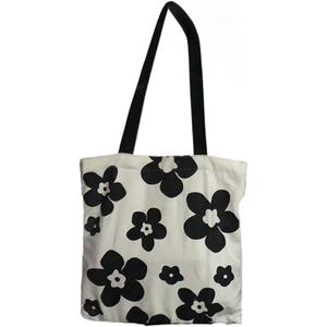 Medium Tote Canvas Shouler Bag with Top Zipper, Reusable Print Shoulder Bag, Mujer Daily Handbag Purse for Shopping