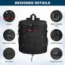Cooler Backpack 30 Cans,Portable Backpack Coolers Insulated Leak Proof,Made with Water-Resistant 900D Oxford Lightweight Cooler Bag for 12h Hot/Cold Retention