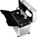 Full Aluminum Camera Carry-On Luggage DSLR Shockproof TSA lock Photography Gear Case with Removable Dividers & 360 detachable Wheels Luggage Rolling camera bag Camera storage case (silver)