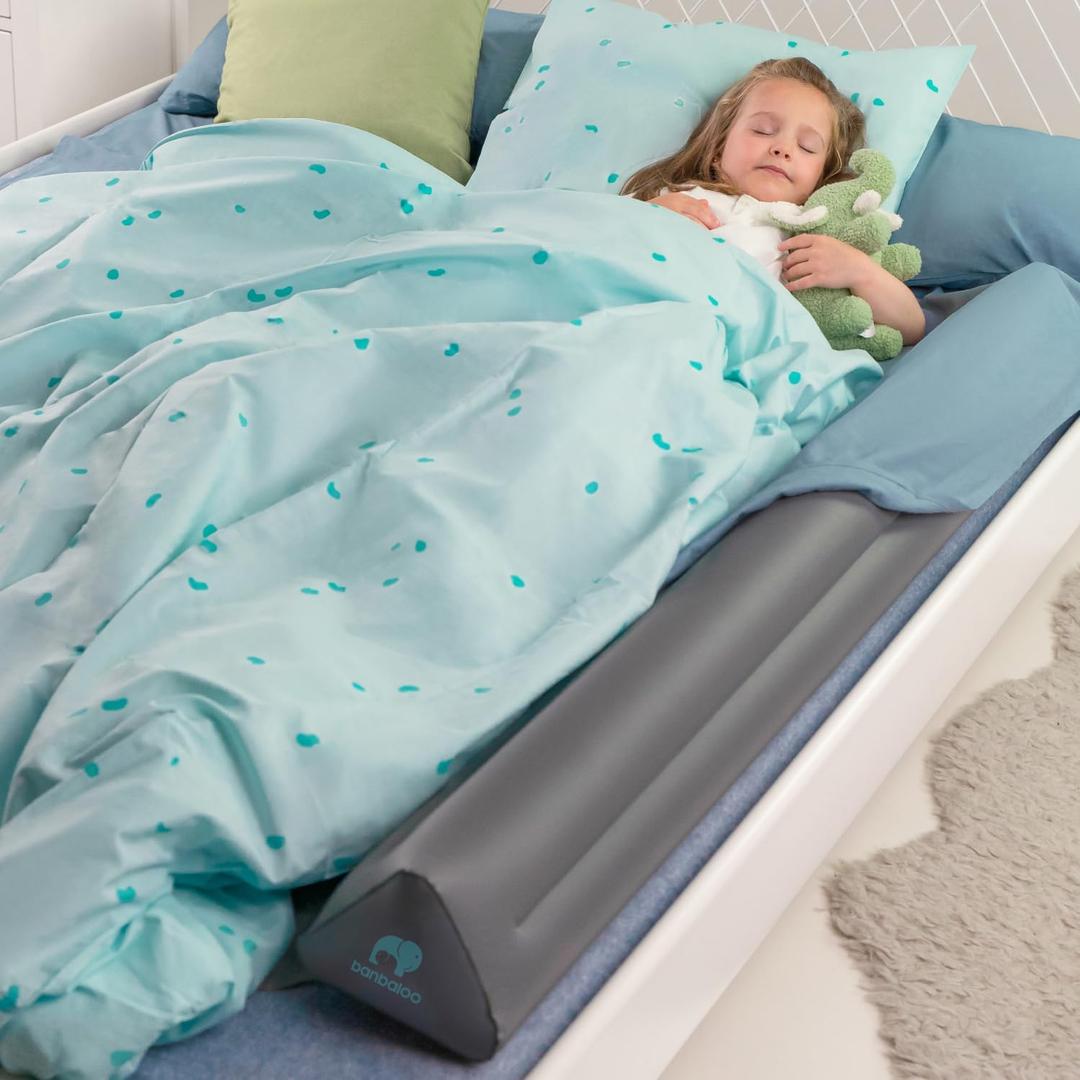 BANBALOO -Inflatable Bed Bumper for Children - Child Fall Protection, Inflatable Travel Bed Rail, for fold-Away, Single, Double, Queen Size, King Size and Montessori beds (1-Pack)