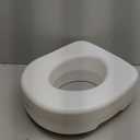 Carex Toilet Seat Riser, Adds 5 Inches of Height, Elevated and Raised Toilet Seat with 300 lbs Capacity, Standard Riser for Elderly and Handicap, Universal, Slip-Resistant, White