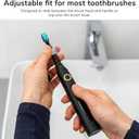 3 x The Drip Dodger Electric Toothbrush Drip Guard (Pack of 2)  Adjustable Silicone Ring to Keep Charging Base Clean  Fits Oral-B, Sonicare & More  Dishwasher-Safe - Stops Paste & Water Mess (Tie-dyed (Two Different Swirls))