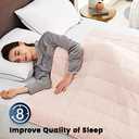 CuteKing Weighted Blanket for Adults(20lbs, 60"x80", Pink) Heavy Blanket for 180-190lbs, Weighted Blanket for Cooling & Heating with Premium Glass Beads, Soft Thick Blanket for Adult All-Season