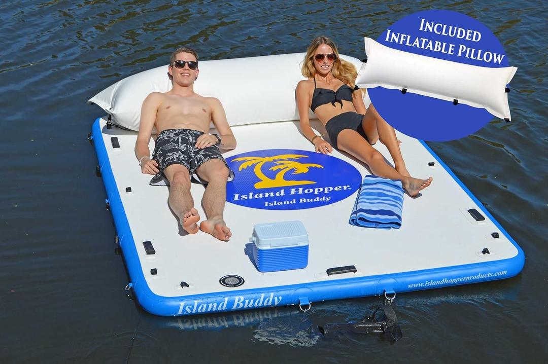 Island Hopper Island Buddy Inflatable Swimming Water Platform Dock