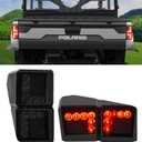 UTV Tail Lights for Ranger 1000 XP, LED Rear Brake Stop Taillights for Polaris Ranger 1000 XP / 1000 / Crew /2018-2022, 2PCS, Replace OEM # 2413766, Smoke