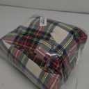 Comfort Spaces Cotton Flannel Breathable Warm Deep Pocket Sheets with Pillow Case Bedding, Queen, Red Plaid Scottish Plaid 4 Piece (Scottish Plaid Red)