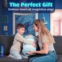 Kids Sleeping Bag for Boys & Girls - Glow in The Dark for Ages 3+, Large With Pillow Pocket, Extra Soft Toddler Blanket (66" x 33")
