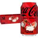 Coca-Cola Zero Sugar Soda, 12 fl oz Cans, 12 Pack - Classic Cola Soft Drink Fridge Pack