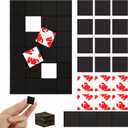 Pre-Cut Magnet Tape Strip,Thin Magnetic Squares with Self Adhesive(576PCS 3/4" x 3/4"),Sticky Magnets for Classroom/Family Activities,Peel and Stick ONLY for Cards/Picture/Paper (20mil Magnet)