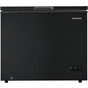 FRIGIDAIRE EFRF7003-BLACK Chest Deep Freezer, 7 Cu. Ft, Black Adjustable Thermostat-Removable Vinyl Coated Wire Basket-Easy Defrost Drain