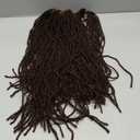 Fuax Locs Crochet Hair Super Lightweight Micro Locs 4 Pack Sister Locs Crochet Hair Synthetic braids Hair Extensions (#33, 18 Inch)