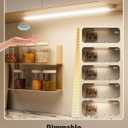 MYPLUS 24 Inch Under Cabinet Lights with Hand Wave, Under Counter Lighting 4000K Natural White,Dimmable,Plug and Play,LED Lights for Kitchen Cabinet, Cupboard, Closet, Desk, 24inch-1Pack