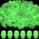 YSPPF Halloween Luminous Skull Accessories, 4 Pack