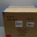 300PCS Black Sushi Trays with Lids Plastic Sushi Containers Disposable Sushi Box (XL)