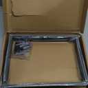 12 Inch Shelf Bracket Heavy Duty L Shelf Bracket 12 x 8 Inch Metal Shelf Bracket with Hardware, Black, 4 Pack