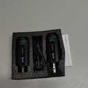 POGOLAB Wireless Microphone Transmitter Receiver 2.4Ghz, Wireless XLR Microphone System, Rechargeable Mic Adapter for Audio Mixer, Dynamic Mic, 48V Phantom Power for Condenser Mic (Black)