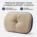 New Ergonomic Lumbar Support Pillow / Soft Back Cushion for Car and Office (Brand New in Packaging), 16" L x 13" W x 4" H