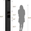 ChooChoo Narrow Bathroom Storage Cabinet with Adjustable Shelves and Drawer, 7.87"D x 7.87"W x 70.87"H