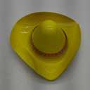 Hicarer 6 Pack Mexican Hats for Adults, Cinco De Mayo Fiesta Party Sombrero Yellow Plastic Hats