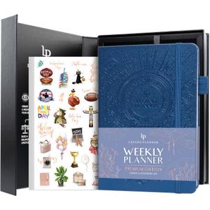 Legend Weekly Planner Premium  Undated Weekly, Monthly & Budget Planner  Life Organizer for Time Management & Productivity, A5 (Mystic Blue, New Cover)