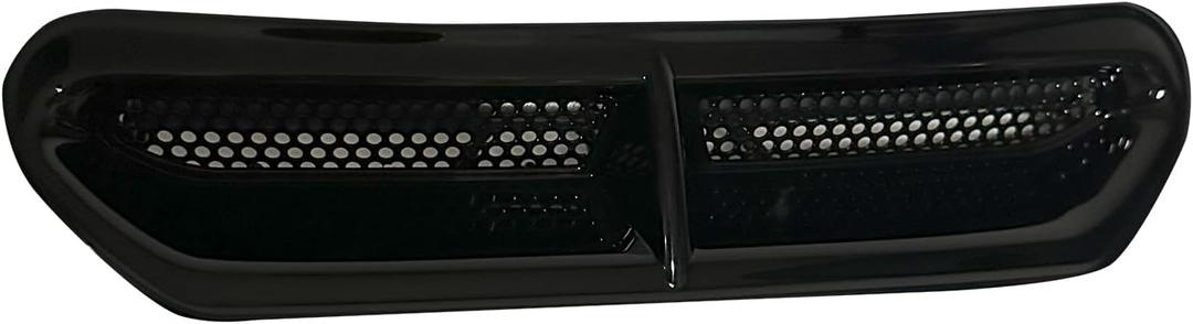 Motorcycle Turn Signal Light, Fairing Vent Lights, Windshield Trim Lights for Harley 2014-2023 Touring Street Glide Ultra Limited LED Vent Trim Insert (Black with Running Light & Amber Turn Signal)