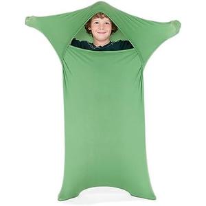 SANHO Premium Sensory Sock Body Sock, Medium, Perfect for Children with Sensory Processing Disorder, Updated Version Updated Version (Green) M