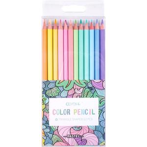 ECOTREE Macaron Colored Pencils, Soften Wood, Pastel Coloring for Adult and Kids, Art Supplies for School, Coloring, Drawing, Shading, Back to School Supplies, 12 Count