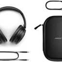 Bose QuietComfort Headphones - Wireless Bluetooth Headphones, Active Over Ear Noise Cancelling and Mic, USB-C Charging, Deep Bass, Up to 24 Hours of Playtime, Black