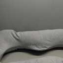 Pregnancy Pillow, U Shaped Full Body Pillow for Maternity Support, Sleeping Pillow with Cover for Pregnant Women (Dark Grey)