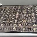 Ruaruarug Area Rug Non Slip Machine Washable Ultra Soft Living Room/Bedroom/Kitchen/Outdoor/Classroom Black Gold, 2'×3'