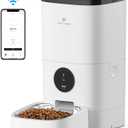 Petlibro Automatic Dog Feeder, 6L Dog Food Dispenser with Customize Feeding Schedule, 2.4G WiFi Pet Feeder with Timer Interactive Voice Recorder, Auto Dog Feeder for Cat Pet 1-4 Meals Dry Food