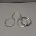 Hub Centric Rings, 71.6mm ID to 84.1mm OD Vehicle Wheel Hubrings Aluminum Alloy, 4 Pcs