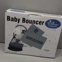 Portable Baby Bouncer Seat for Infants, 0-18 Months, 3 Modes of Use with Rocker & Stationary Options, Ergonomic Infant Chair with Hanging Toys  Grey