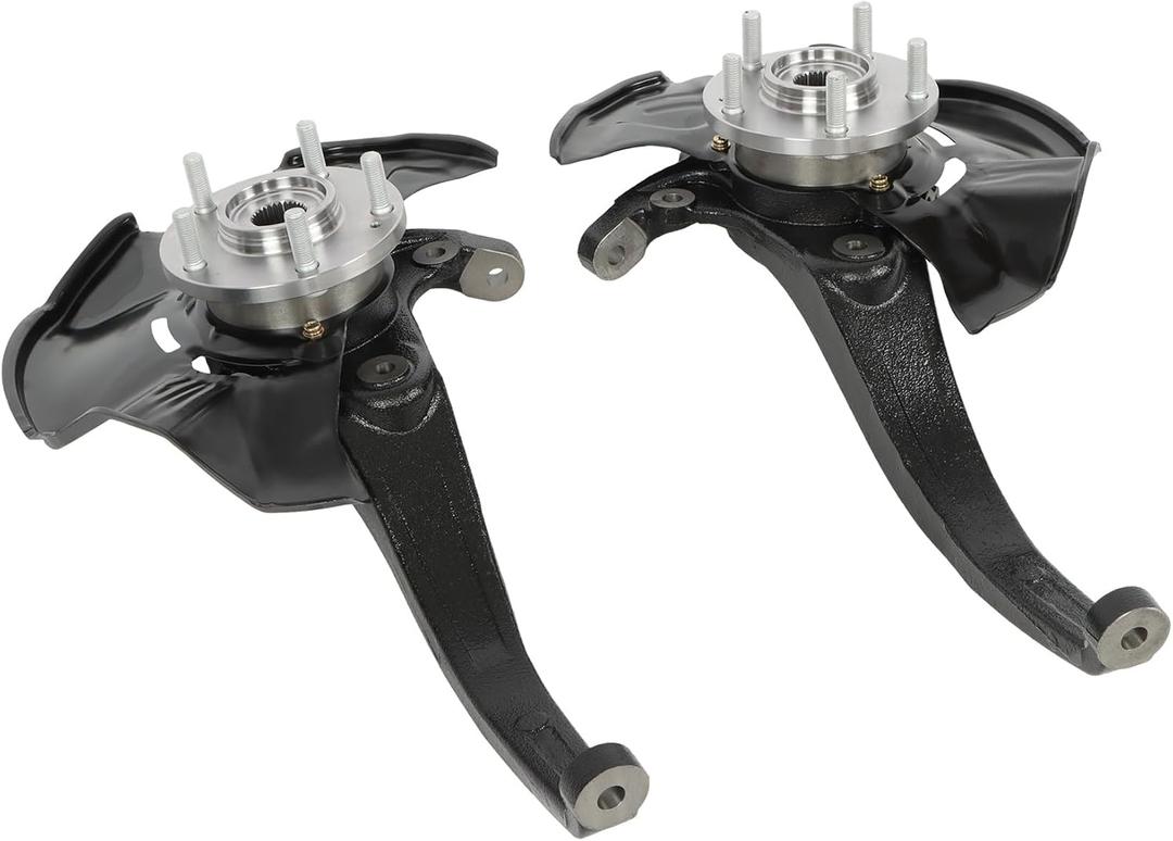 Front Left and Right Side Wheel Hub Bearing Steering Knuckle Assembly Replacement for Hyundai Sonata 2006-2010 2.4L Replacement for LK105 LK106