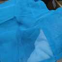 DWCN Sky Blue Sheer Curtains Semi Transparent Voile Rod Pocket Curtains for Bedroom and Living Room, 52 x 84 inches Long, Set of 2 Panels