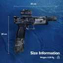 Electric Water Gun for Kids Ages 8-12-Automatic Water Gun-Automatic High Power,Beach Toys for Summer Outdoor Fun,Perfect Pool and Water Guns Play (Black*2)