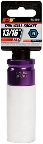 Performance Tool W32921 1/2-Inch Impact Drive 13/16-Inch Thin Wall Socket