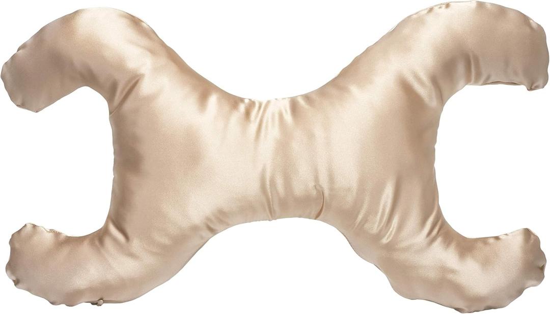 Save My Face!" La Petite Pillow (Satin Champagne Color)