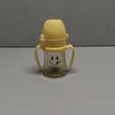 GROSMIMI x KNOTTED Flip Top Spill Proof Sippy Cup, PPSU, BPA Free, Stage 2 Straw for Toddlers (Smile 6oz)