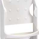 Wall Mount Iron and Ironing Board Organizer Laundry Room Storage Fits Smaller Irons Easy Assembly White (1 Pack)